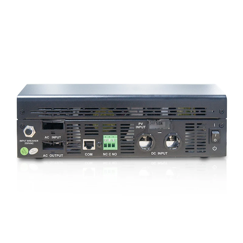 3000VA 2400 Вт Чистый синусоидальный Гибридный солнечный инвертор 24VDC вход 220VAC выход