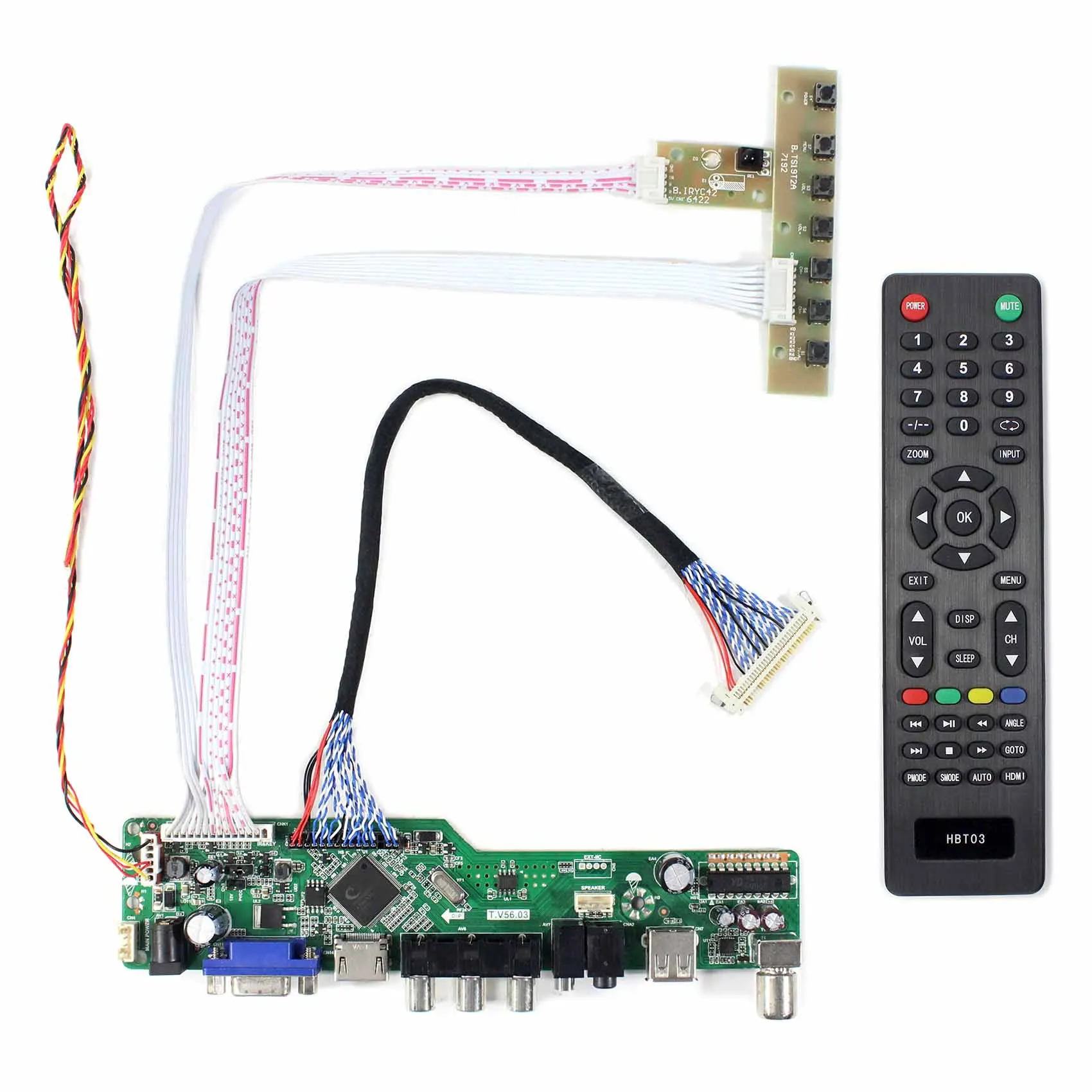 Плата драйвера с HD MI VGA AV USB входом для ЖК дисплея 15 6 дюйма G156HAN02.1 G156HCE