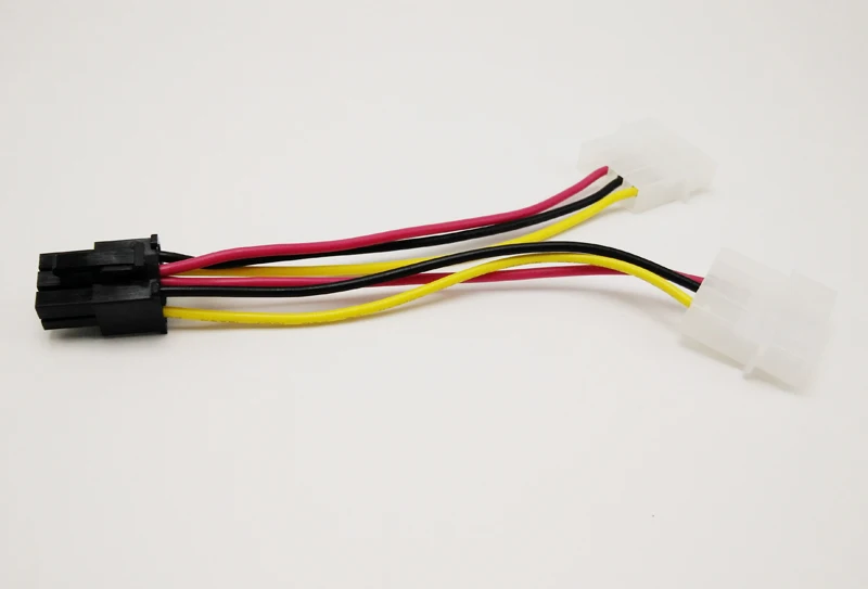 50 шт. высокое качество 2x4 булавки Molex до 6 PCI E ATX PSU адаптеры питания графика видео