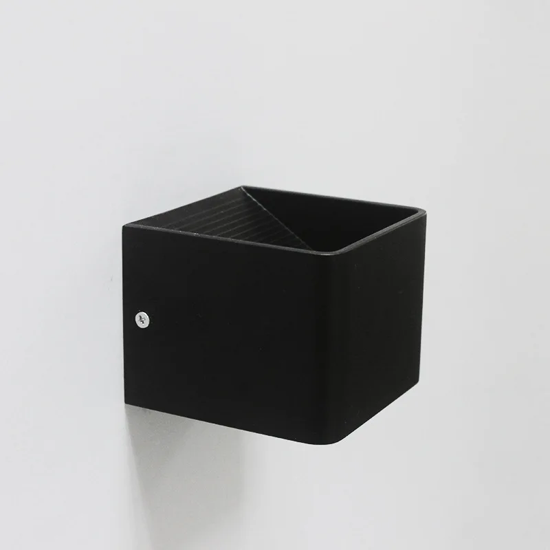 Светодиодная квадратная алюминиевая настенная лампа прикроватная для спальни