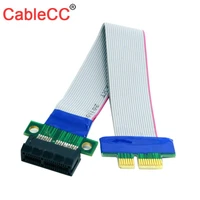 cy cable pci e express 1x slot riser card extender extension ribbon flex relocate cable 20cm