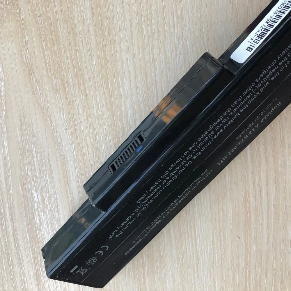 Аккумулятор для ноутбука 7800 мАч A32 K72 N71 Asus K73E K73J K73JK K73S K73SV N71J N71JA N71JQ N71JV N71V N71VG N71VN