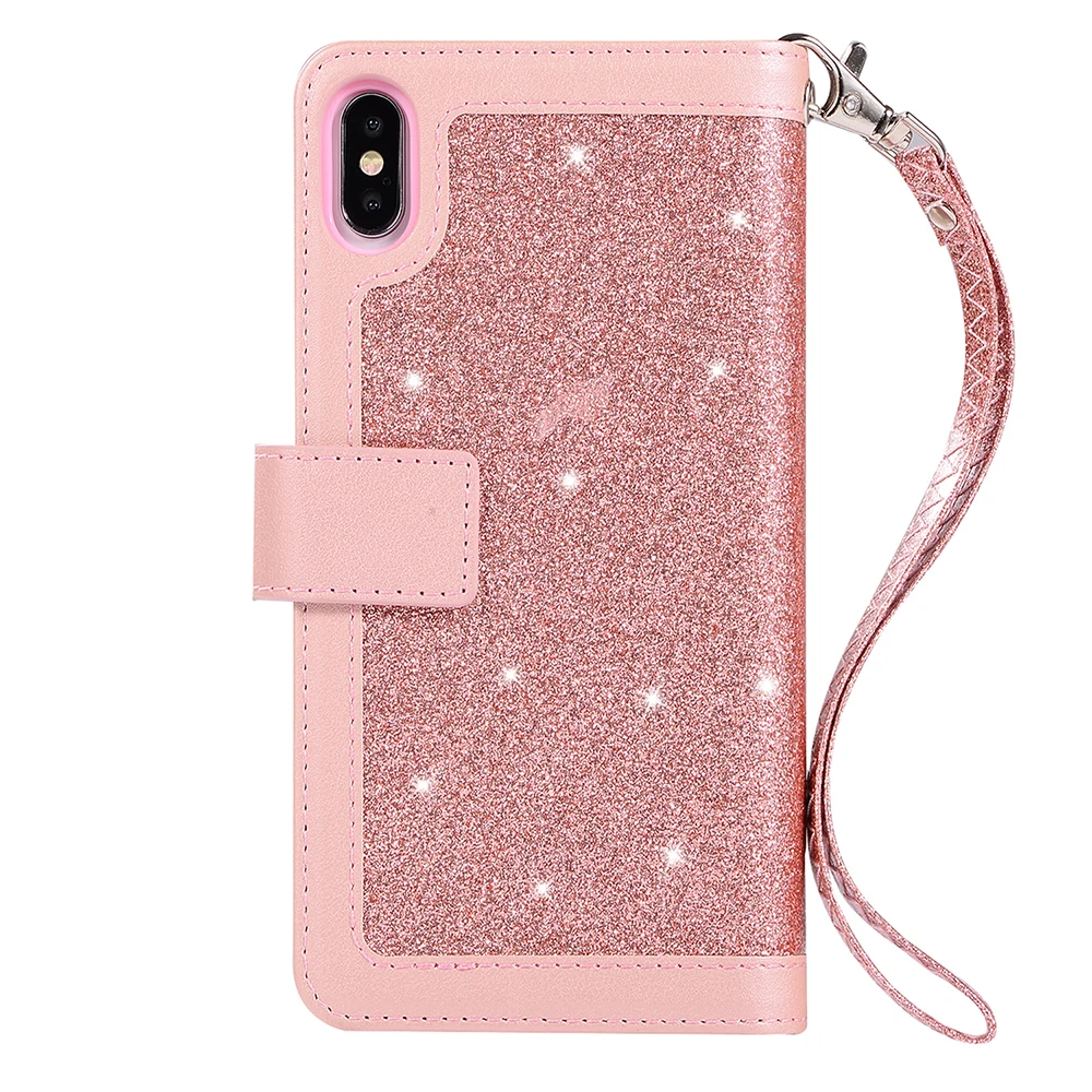 KISSCASE из искусственной кожи чехол для huawei mate 10 20 Pro P20 Diamond Бумажник слот карты