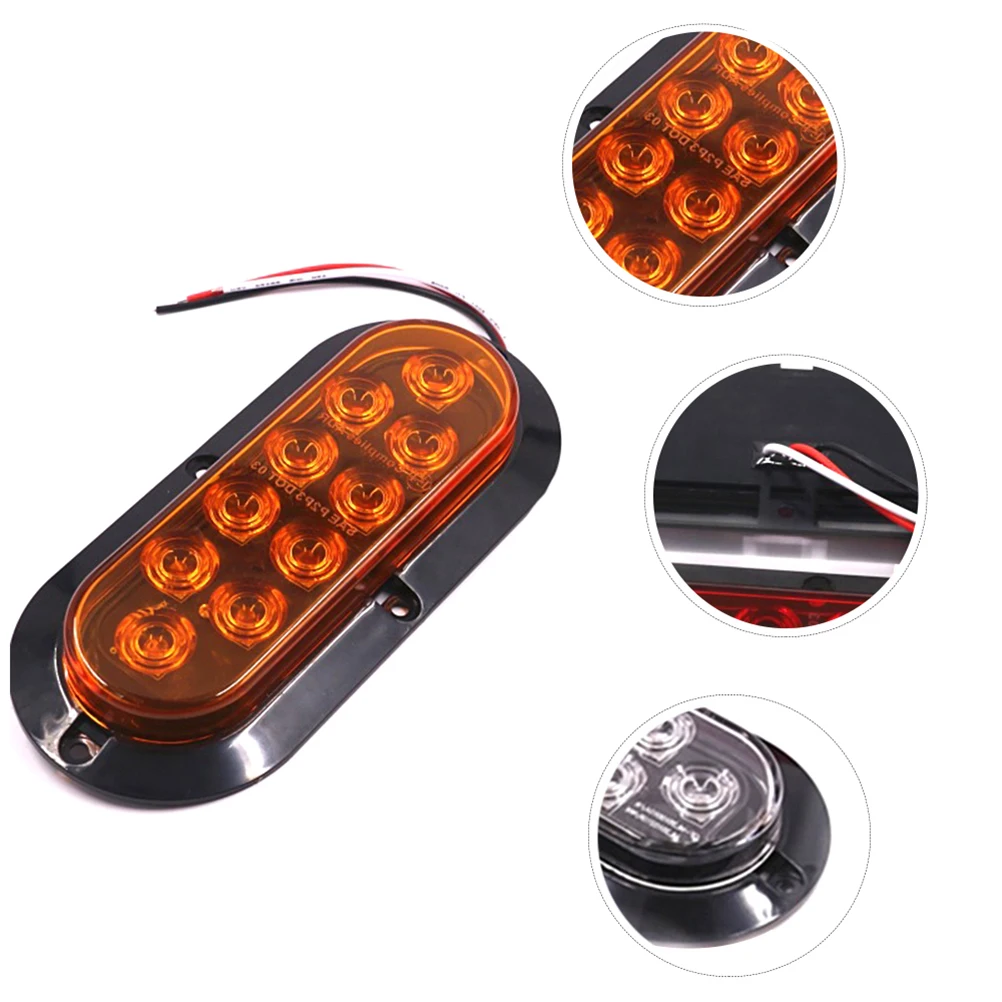 10LED предупреждающие боковые тормоза для задних фонарей грузовика|Световая
