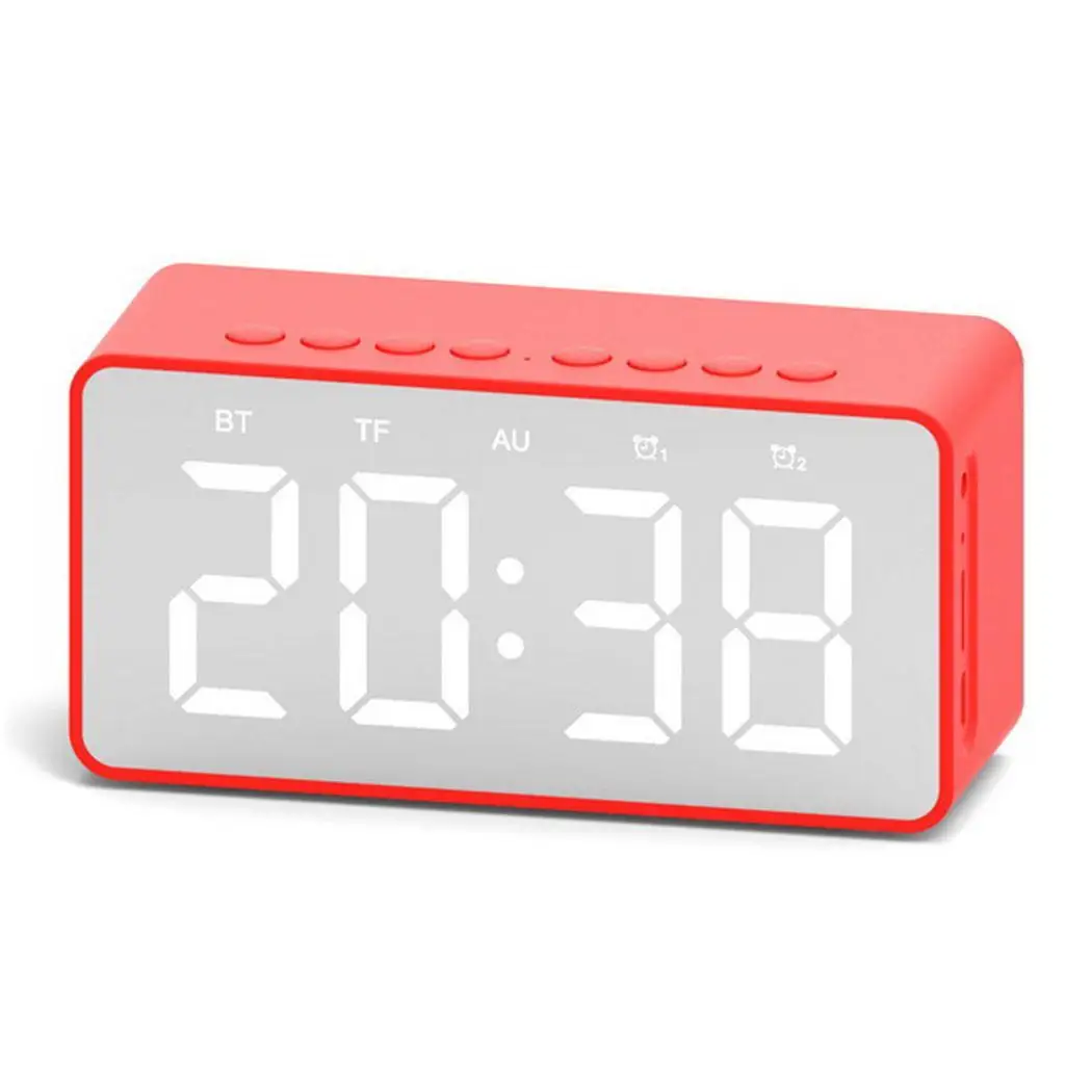 Портативный мини беспроводной Bluetooth динамик светодиодный дисплей 95 дБ будильник