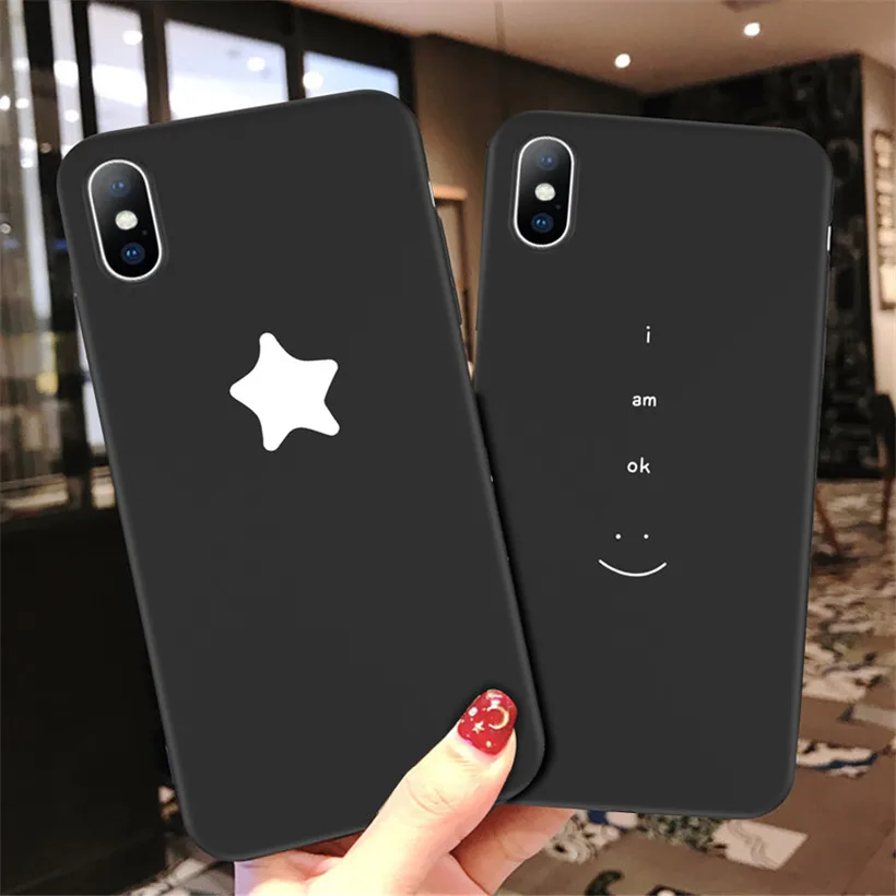 Ультратонкий Мягкий ТПУ чехол USLION для iPhone 7 6 6s 8 Plus 5 5S SE Smile чехлы телефонов с