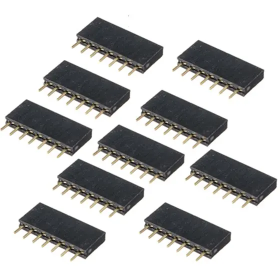 Лидер продаж 10 шт. 2 54 мм Однорядный женский шаг коннектор разъем PCB 7 Pin
