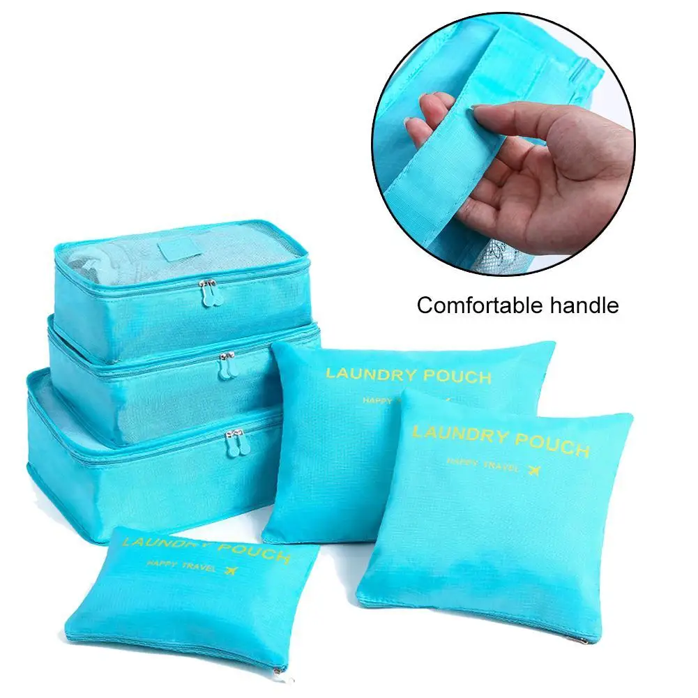 6 шт. дорожная Портативная сумка для хранения Модный водонепроницаемый