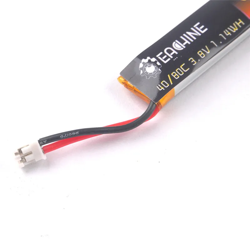 TRASHCAN 75 мм FPV гоночный Дрон запасная часть 3 8 V 300mAh 40C/80C 1 2S перезаряжаемая Lipo батарея