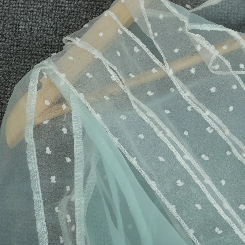 Винтажный прозрачный топ [LIVIVIO] с длинным рукавом фонариком лето 2019 укороченные