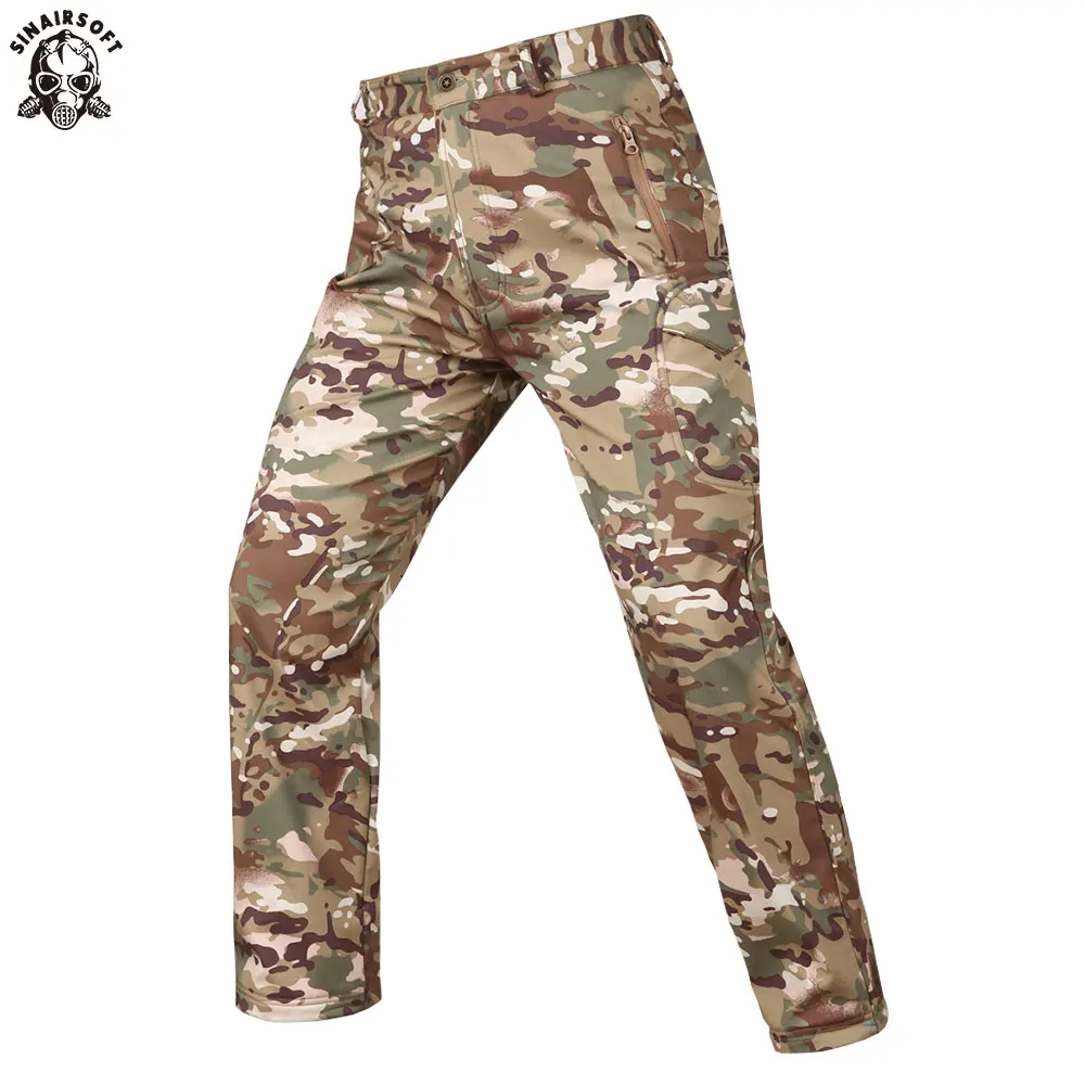 Тактические охотничьи армейские военные брюки карго из мягкой кожи акулы