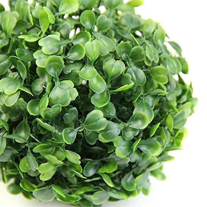 Artificial Plastic Milano Simulation Grass leaf green glass Lantern Ball party home decorative plant 2 piece set 12 | Дом и сад