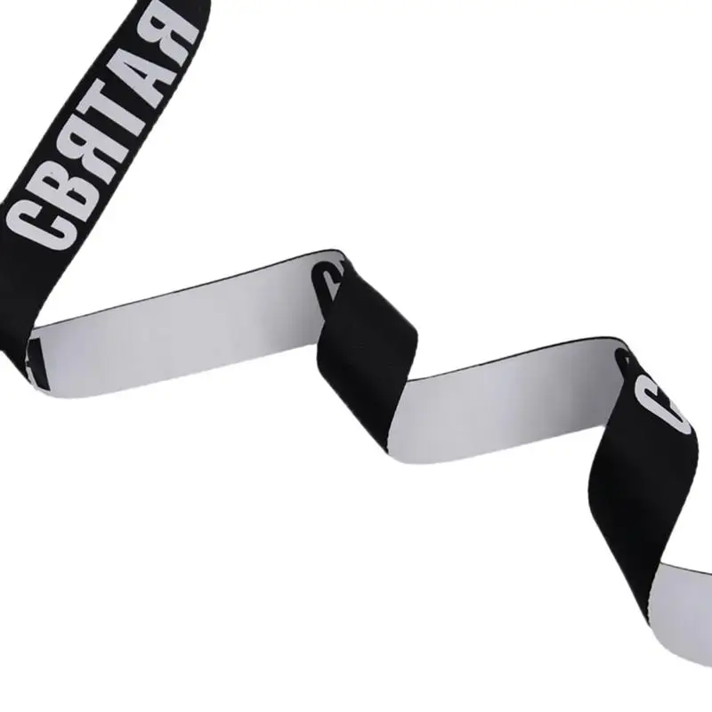 Женский модный холщовый ремень двусторонний с принтом в виде букв черный белый