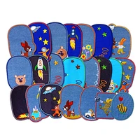 pgy alien space cartoon animal embroidered patches for clothes iron on jeans appliques diy arm coat pants bags hat sticker decor
