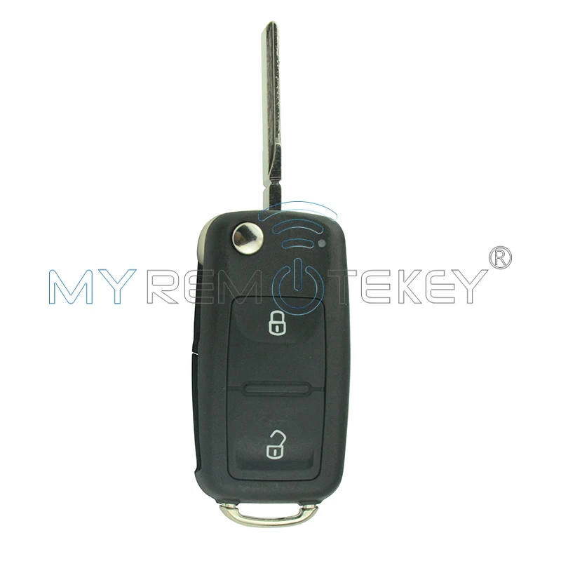 Remtekey Автомобильный Дистанционный ключ для vw passat Jetta HU66 2 кнопки 434 МГц ID48 5K0837202AD