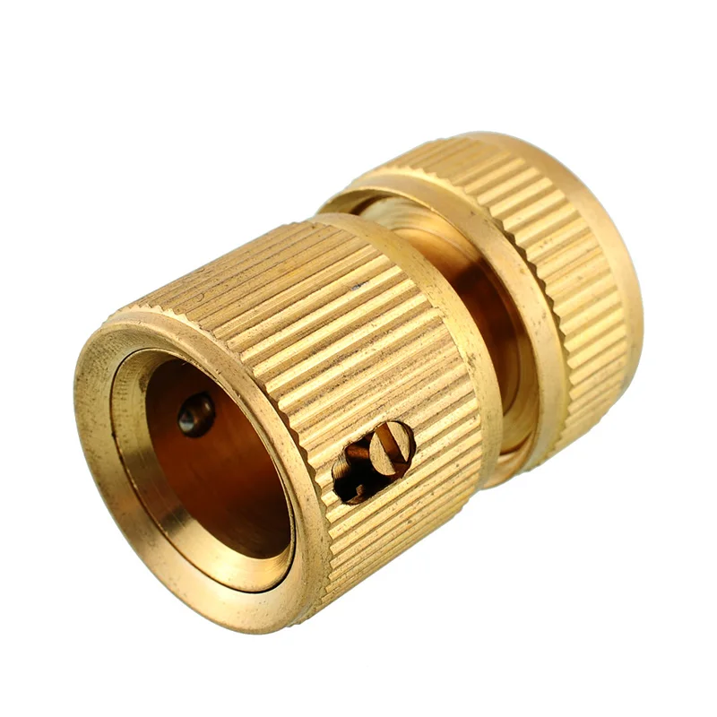 

1pc Brass Hose Quick Connector Tube Fitting Adapter Garden Home Water Pipe Tap For Garden Irrigation Supplies