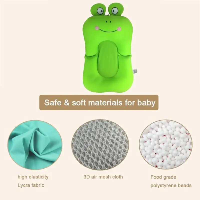 Сиденье для ванны новорожденных с мультипликационным принтом портативное