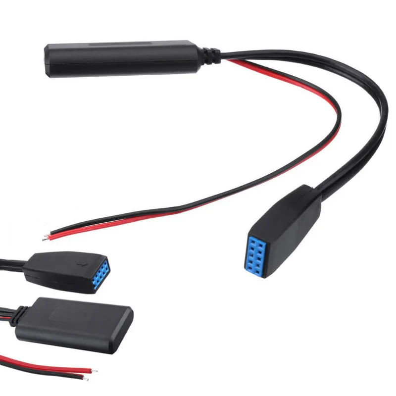 1 шт. 23 см 10 pin Черный ABS пластик 4 Bluetooth модуль CD головки блока AUX порт адаптер для BMW