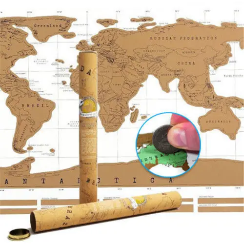 Роскошная постерная карта мира журнал гигантская подарок|Наклейки на стену| |