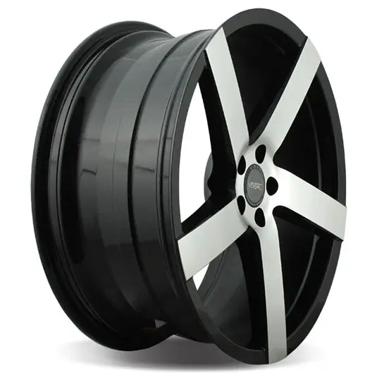 VISSOL V-080R 8.5x19/5x120 ET30 D74.1 BLACK-WITH-MACHINED-FACE | Автомобили и мотоциклы