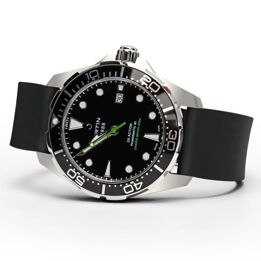 MAIKES New high quality fluororubber watchbands 20mm 22mm 24mm fashion sports rubber strap watch band  watch bracelet belt