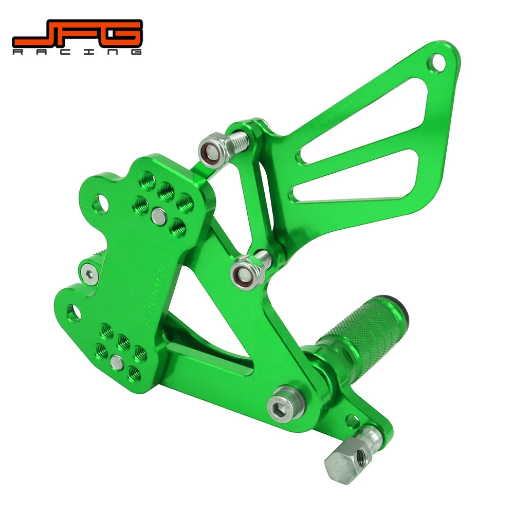 Алюминиевые CNC Регулируемые подножки для мотоциклов педалей заднего хода KAWASAKI