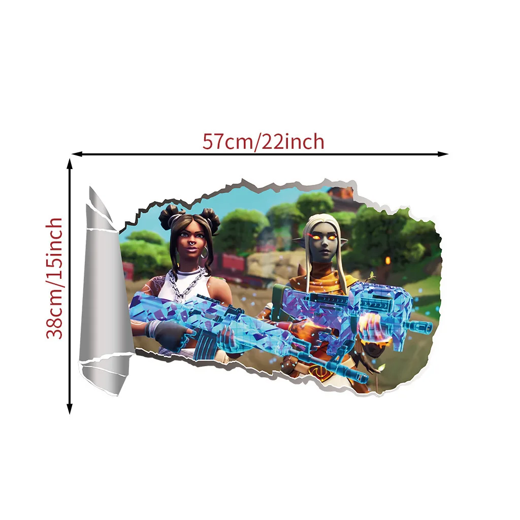 2019 3d креативная игра Битва игры Настенные Декоративные наклейки для детской