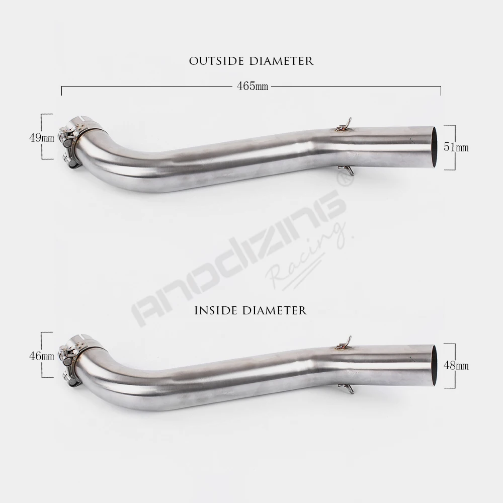 Средняя выхлопная труба мотоцикла + глушитель для Benelli 600 BJ600 BN600 слипоны|exhaust