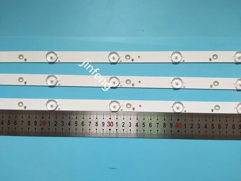 Новый комплект, 10 шт./набор = 30 шт. 7 светодиодный (3V) 620 мм светодиодный подсветка полосы для 32PFT4131 32PHH4101 GJ-2K16 D2P5-315 D307-V2 01N19 01N18