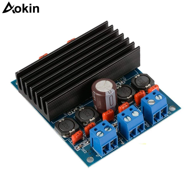 2x50w/100w Tda7492 D Class High-power Digital Amplifier Board AMP Board+radiator AMP Board Digital Amplifier Board + Radiator AU fx138 2 x 50w tda7492 digital power audio amplifier circuit board blue silver