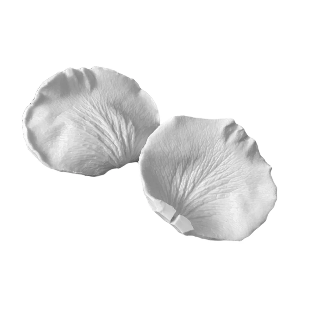 

2-Pcs Silicone Cake Flower Mold Baking Candy Mould Rose Flower Fondant Paste Chocolate Petal Mold Decorating Tool