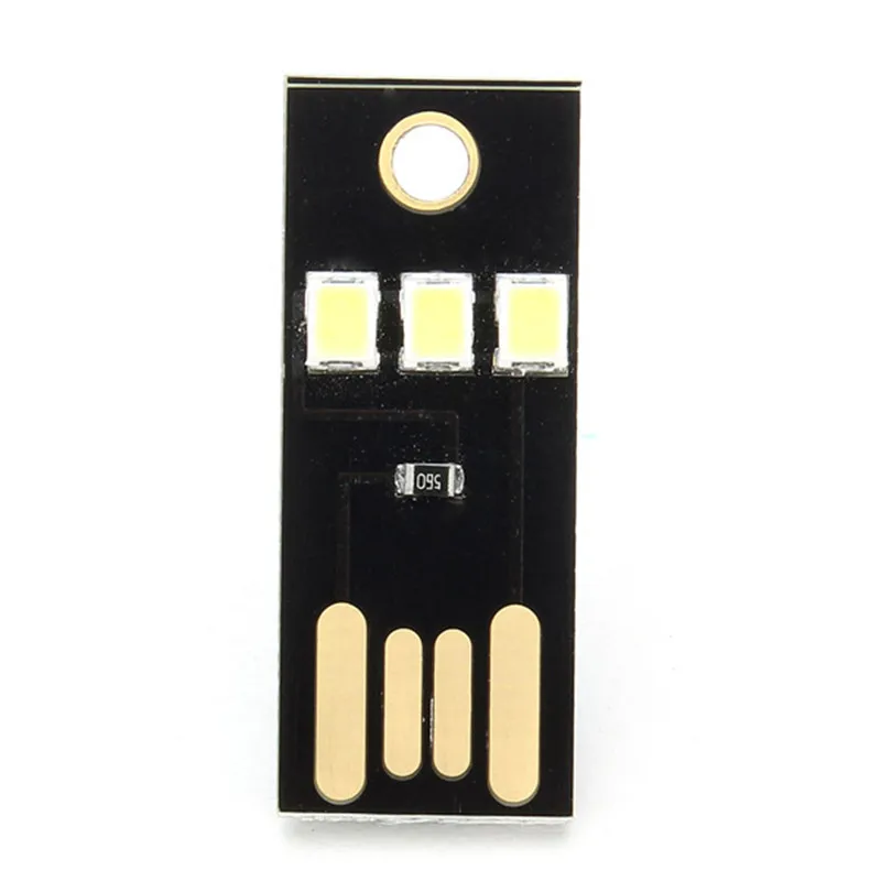 CLAITE 0 2 Вт белый/теплый белый Мини USB Мобильный мощный светильник для кемпинга
