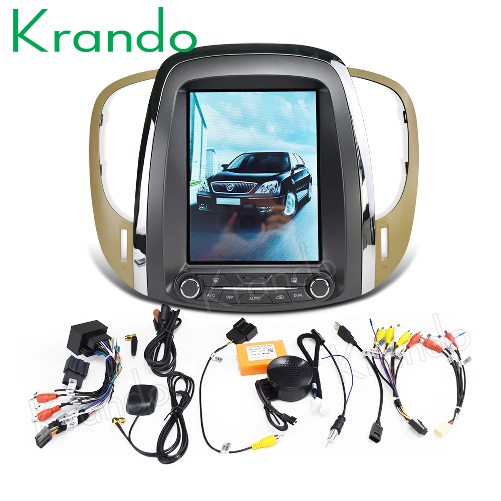 Krando Android 8,1 10," Тесла вертикальный сенсорный экран автомобильный dvd-радиоплеер для Buick LaCrosse 2009-2012 gps навигационная система