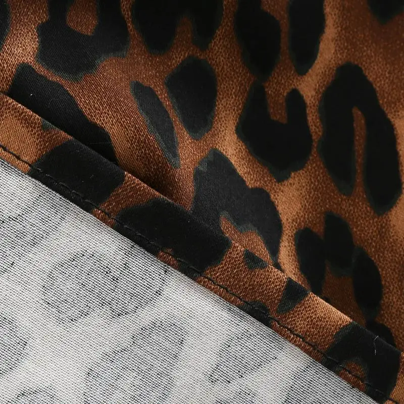 Леопардовый принт Винтаж Simplee юбка женские юбки в Корейском стиле панк рок