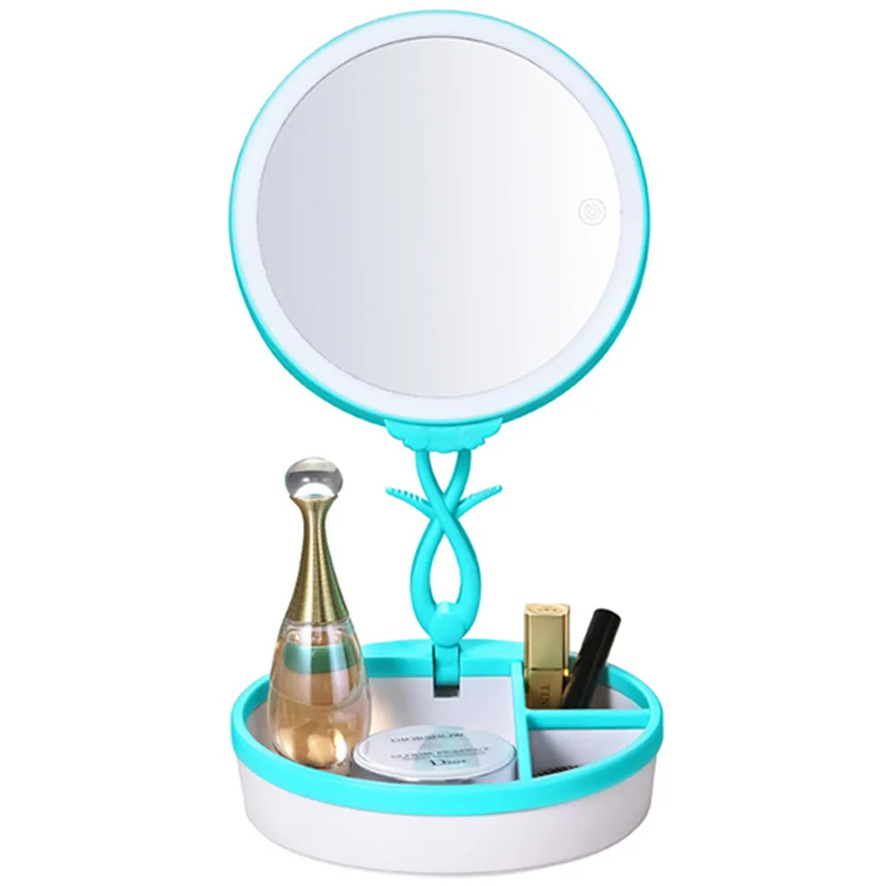 Folding LED Makeup Mirror Smart Touch Desk with Light | Красота и здоровье