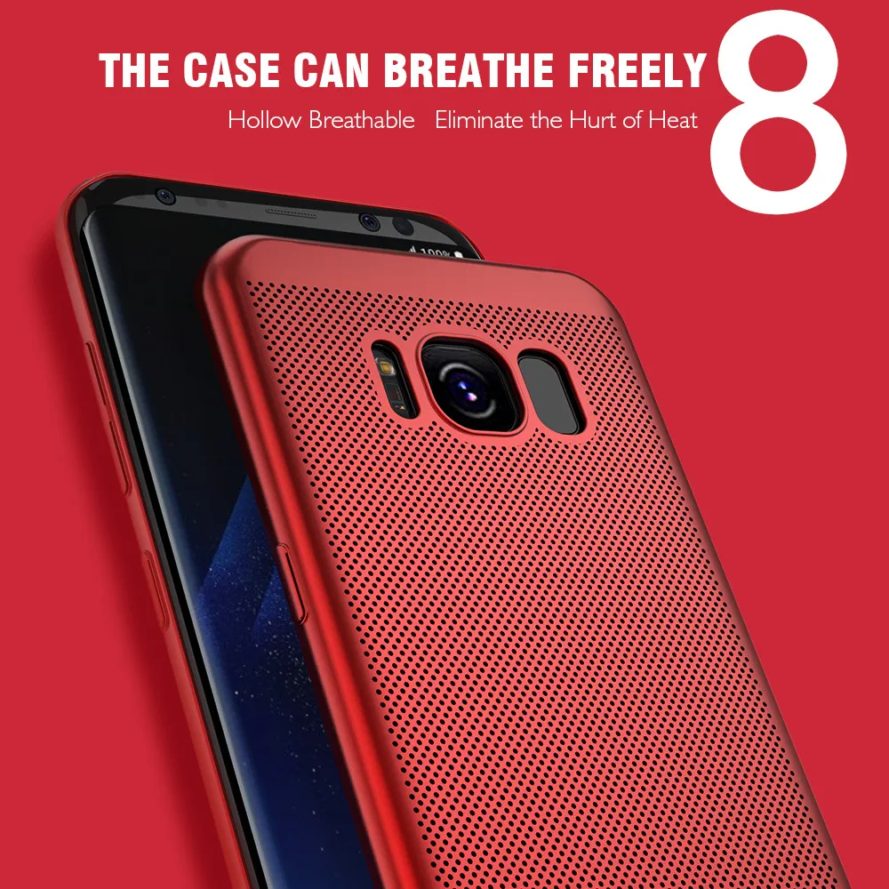 KISSCASE Heat Dissipation Case For Samsung Galaxy S8 S7 Plus Note 8 S6 Edge Soft A3 A5 A7 J3 J5 J7 2016 2017 |