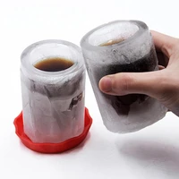 1pcs new cup shape rubber kitchen accessories frozen ice cream tools diy ice cube shot glass freeze mold cooking ice trays