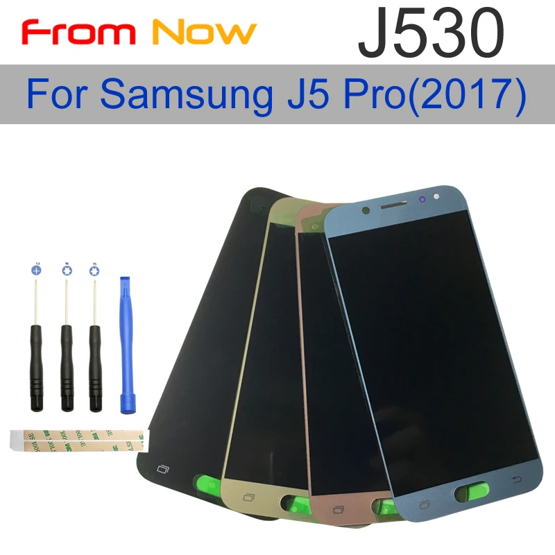 Регулируемый ЖК Дисплей Galaxy J530 2017 для Samsung J5 дисплей сенсорный экран дигитайзер Pro