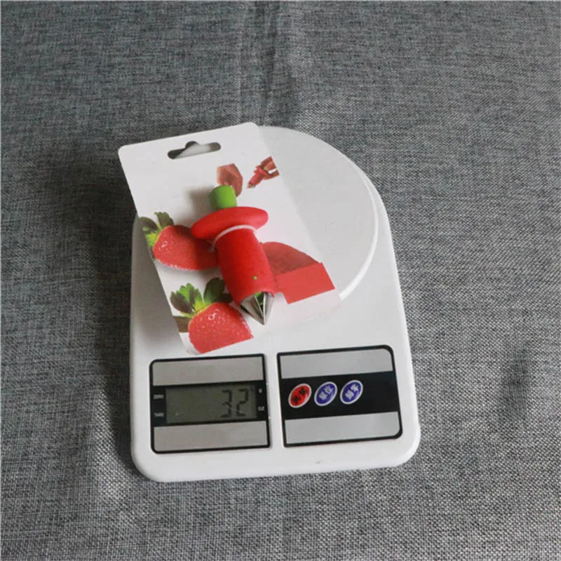 

Kitchen Fruit Gadget Tools 1 pcs Strawberry Slicer Cutter Strawberry Corer Strawberry Huller Leaf Stem Remover