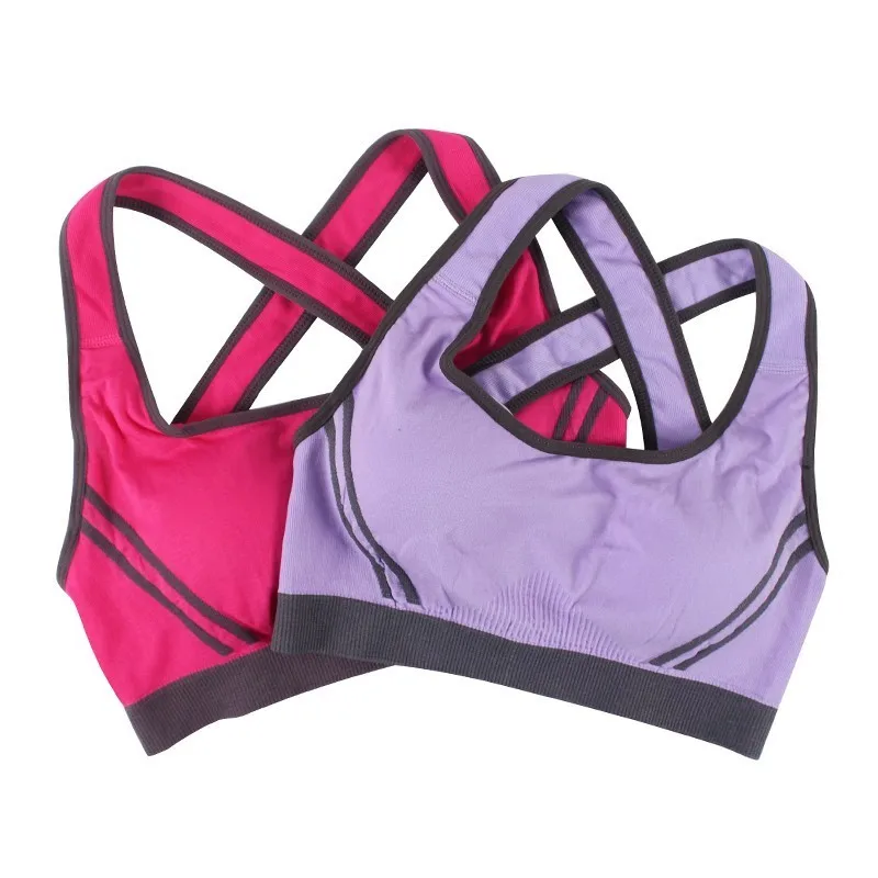 LOEKEAH Push Up Фитнес спортивный бюстгальтер Для женщин с перекрестными ремешками