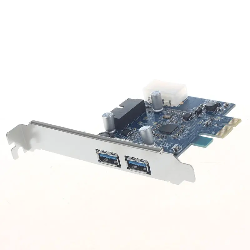 PCI Express PCI-E карта 2 порта концентратор адаптер + USB 3 0 Передняя панель 5 Гбит/с