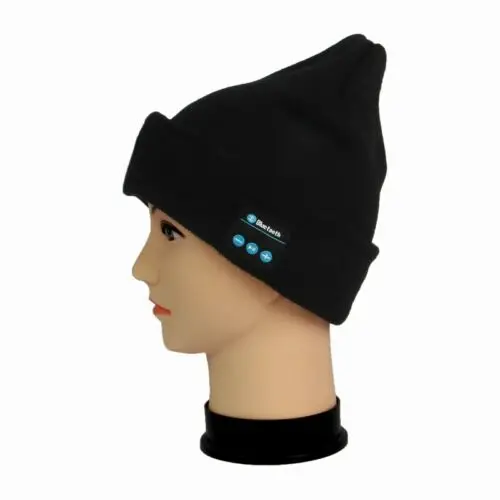 Моющаяся Bluetooth 4 LED музыкальное бини шляпа гарнитура заряжаемая через интерфейс USB