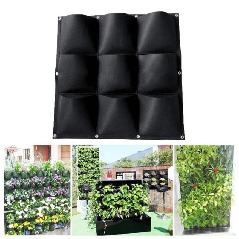 Стена-вертикальные зеленый цветок завод стены Войлок нетканые ткани посадки