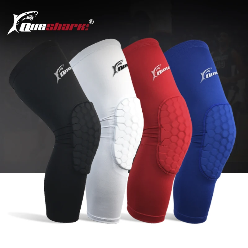 

Plus Size Basketball Kneepads Football Leg Sleeve Teenagers Adults Compression Anti-crash Sports Honeycomb Knee Pads Protection