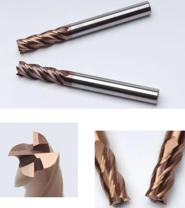 

110pcs/set Tungsten Carbide 4 Flute Flat End Mills
