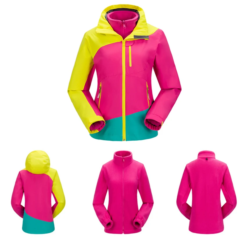 Refire Gear Women's Winter Softshell Fleece Jackets Outdoor Sportswear Hiking Trekking Camping Skiing Female Windbreaker | Спорт и