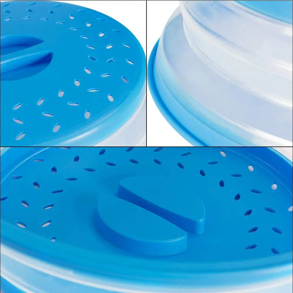 Promotion! Collapsible Microwave Plate Cover Colander Strainer for Fruit Vegetables | Дом и сад