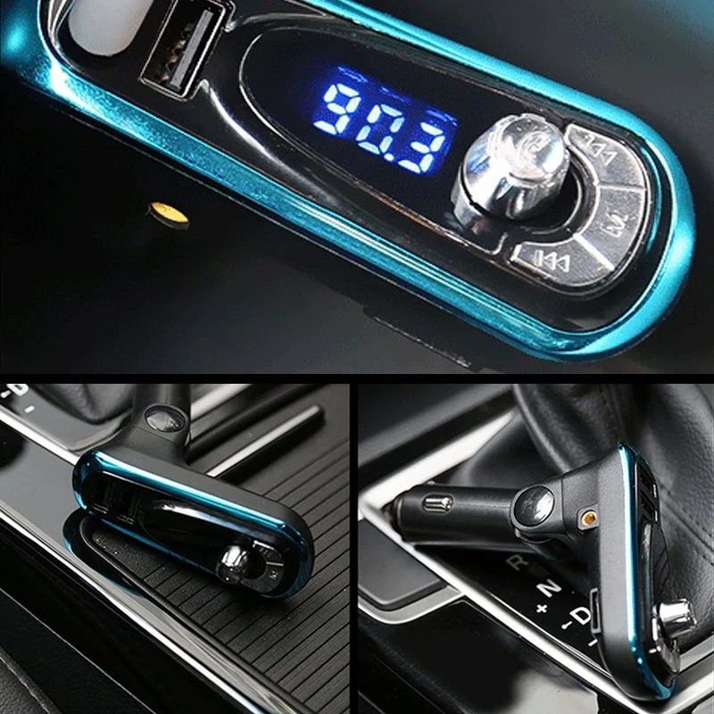 Беспроводной Bluetooth fm-передатчик автомобильный комплект громкой связи двойной USB