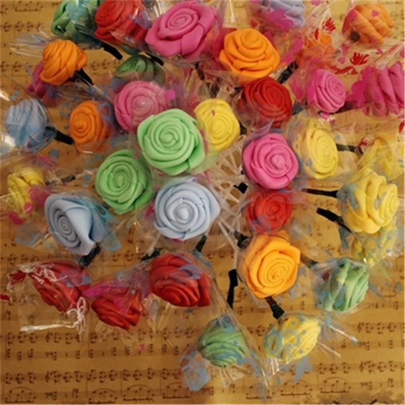 Handmade Colorful Rose Flower Sponge Paper Sheets Making Origami DIY Papercrafts Materials Wholesales Drop Shipping | Дом и сад