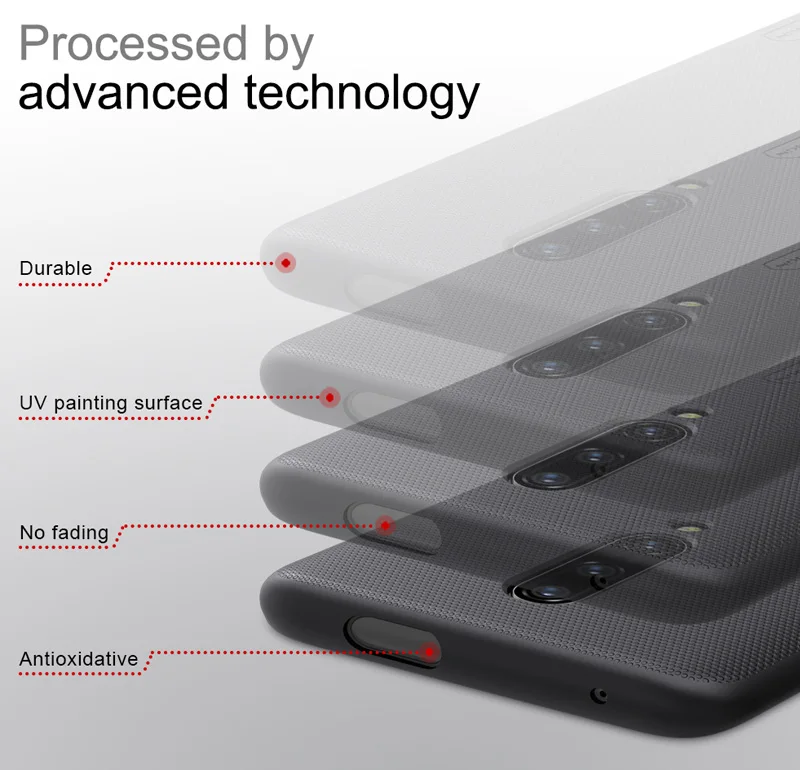 Чехол Nillkin Frosted Shield для Oneplus 7 Pro твердый пластиковый чехол на заднюю панель |